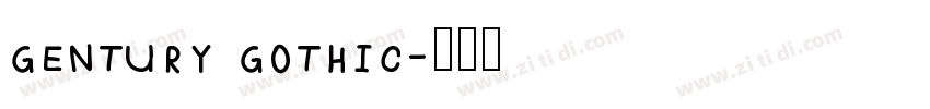gentury gothic字体转换